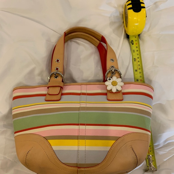 Coach Fabric & Leather Bucket Bag - Picture 6 of 7